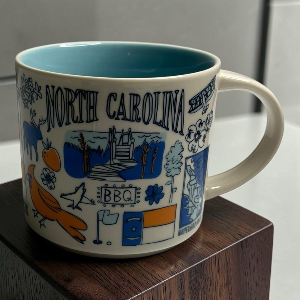 Starbucks Been There Series Collection North Carolina NC Coffee Mug Tea Cup 14oz
